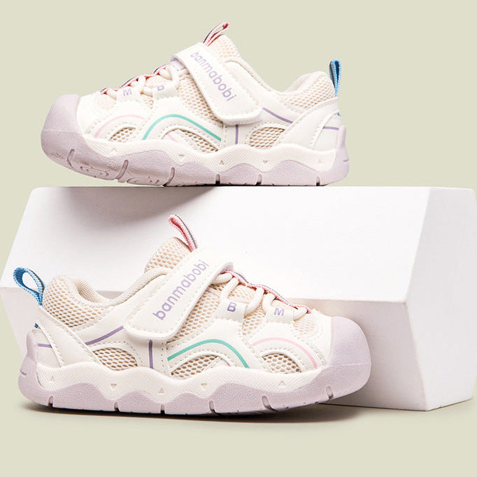 CRISS-CROSS DESIGN PREWALKER SHOES - PURPLE