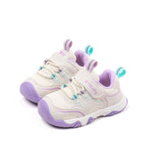 LACE DESIGN VELCRO CLOSURE PREWALKER SHOES - PURPLE