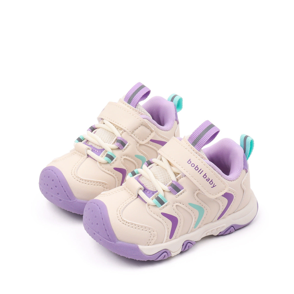 ZIG-ZAG DESIGN PREWALKER SHOES - PURPLE