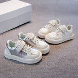 GLITTERED STAR SNEAKERS - SILVER & PINK