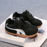 COLOR BLOCK VELCRO SNEAKERS - BLACK & SILVER