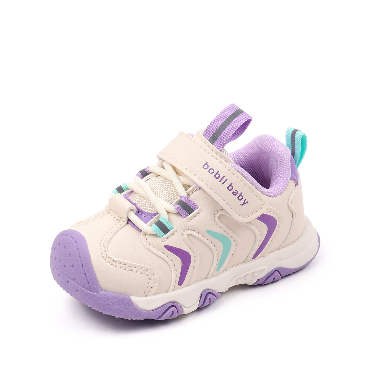 ZIG-ZAG DESIGN PREWALKER SHOES - PURPLE