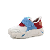 DUAL COLOR VELCRO SHOES - WHITE & RED