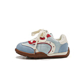 LITTLE LUXE VELCRO CLOSURE SNEAKERS - BLUE