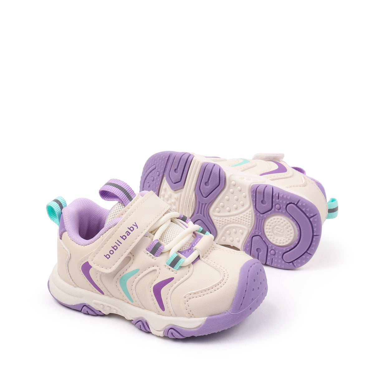 ZIG-ZAG DESIGN PREWALKER SHOES - PURPLE