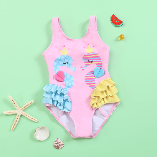 LIKE A QUEEN PC SWIM SUIT- BABY PINK
