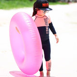 SURFING PRINT 2PC SWIM SUIT - PINK