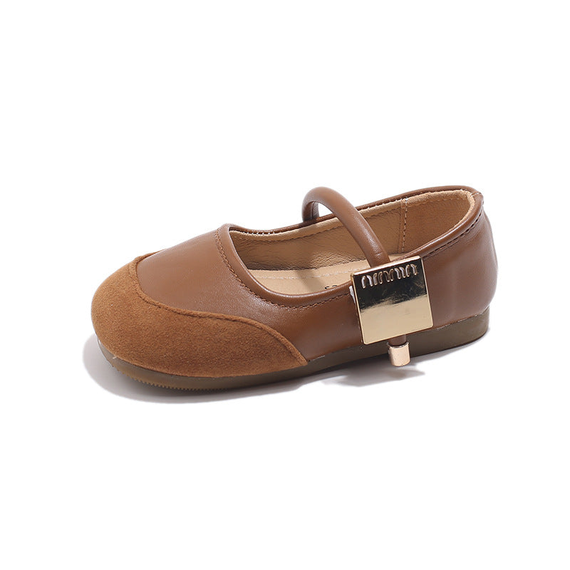 Charm Applique Mary Janes - Brown