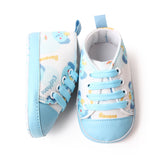 ELEPHANT PRINTED SLIP-ON BOOTIES - LIGHT BLUE