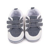 DUAL COLOR DOUBLE VELCRO BOOTIES - WHITE & GREY