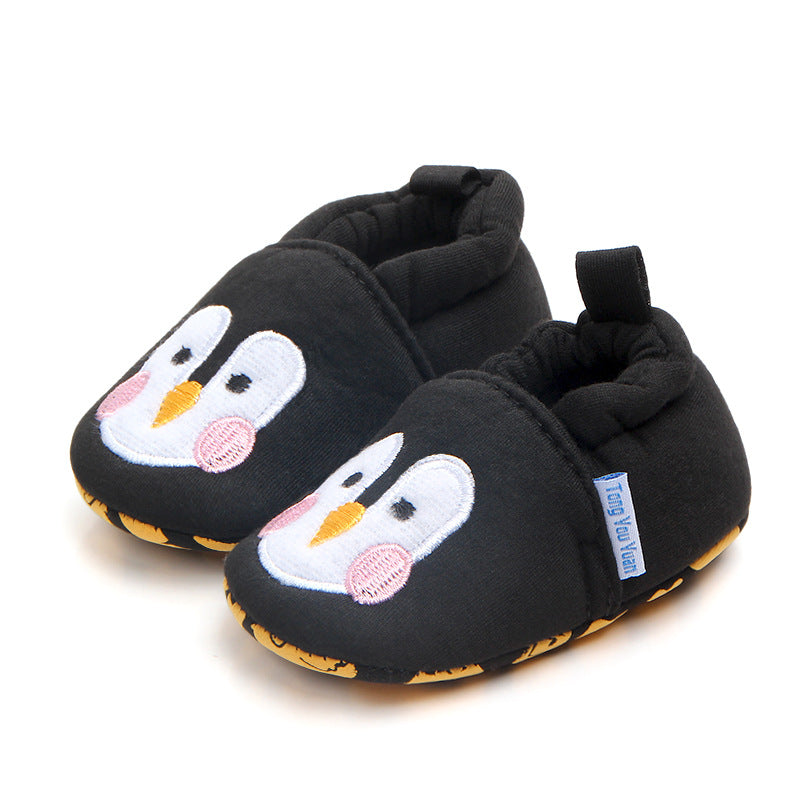 PENGUIN FACE BOOTIES - BLACK