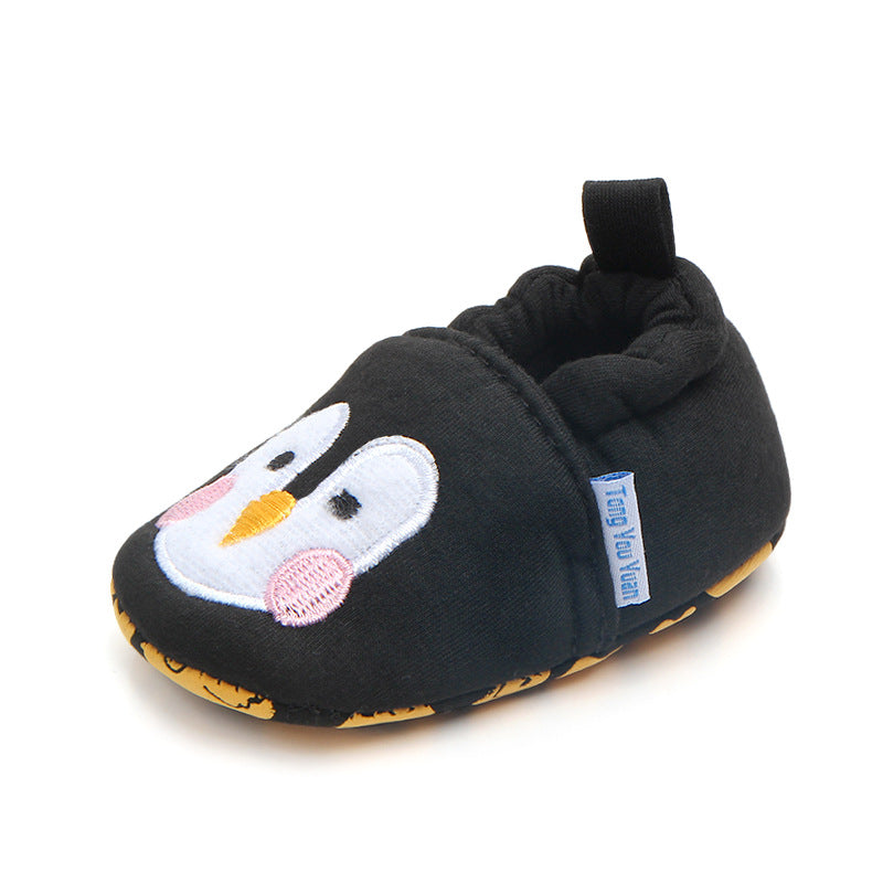 PENGUIN FACE BOOTIES - BLACK