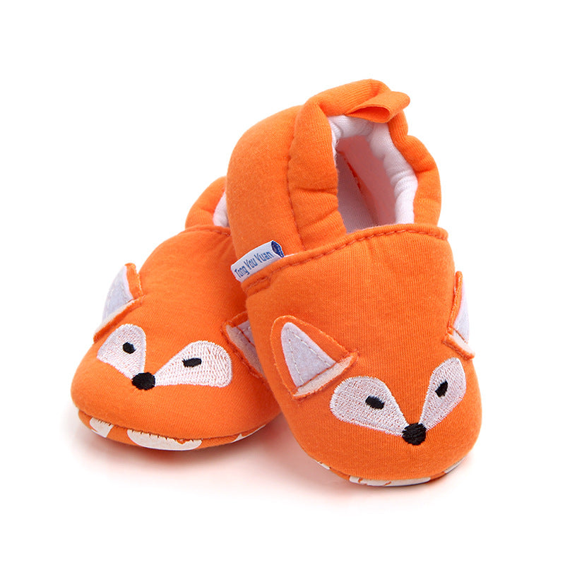FOX FACE SLIP-ON BOOTIES - ORANGE