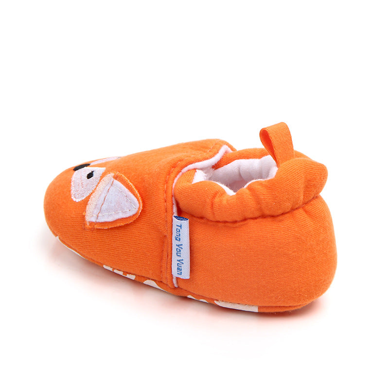 FOX FACE SLIP-ON BOOTIES - ORANGE