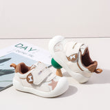 PUPPY PRINT PREWALKER SHOES - BROWN