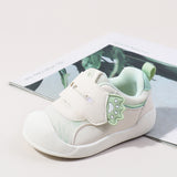 ANIMAL PRINT PREWALKER SHOES - SEA GREEN