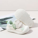 ANIMAL PRINT PREWALKER SHOES - SEA GREEN