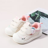 BUNNY RABBIT PRINT PREWALKER SHOES - LIGHT PINK