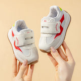 WAVE PATCH VELCRO CLOSURE SHOES - RED
