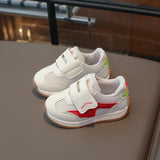 WAVE PATCH VELCRO CLOSURE SHOES - RED