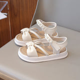 BOW DETAILED PEARL APPLIQUE SANDAL - OFF WHITE