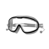BIG FRAME SWIMMING GOGGLES WITH ATTACHED EARPLUG - GREY