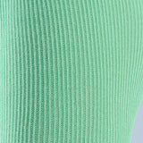 Flower Applique Footed Leggings - Green