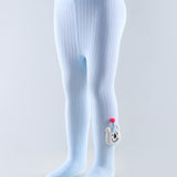 Joker Applique Footed Leggings - Light Blue