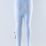 Joker Applique Footed Leggings - Light Blue