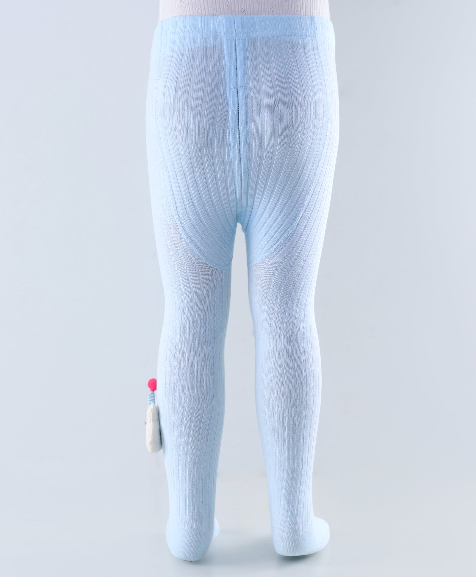 Joker Applique Footed Leggings - Light Blue