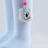 Joker Applique Footed Leggings - Light Blue
