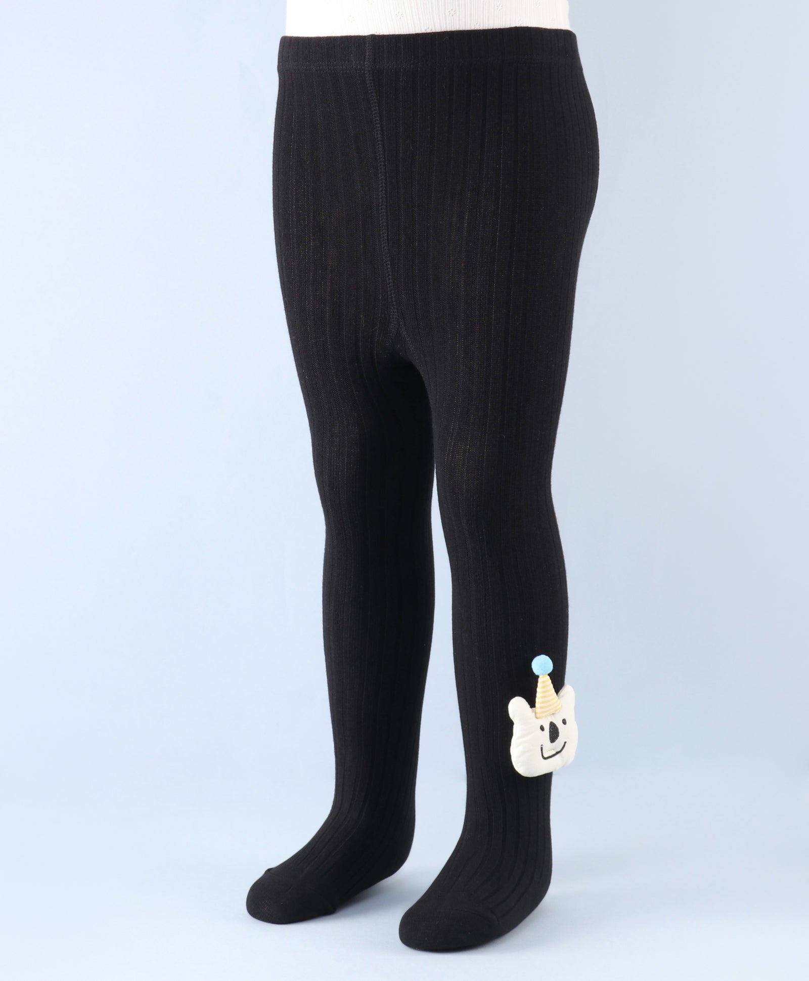 Joker Applique Footed Leggings - Black