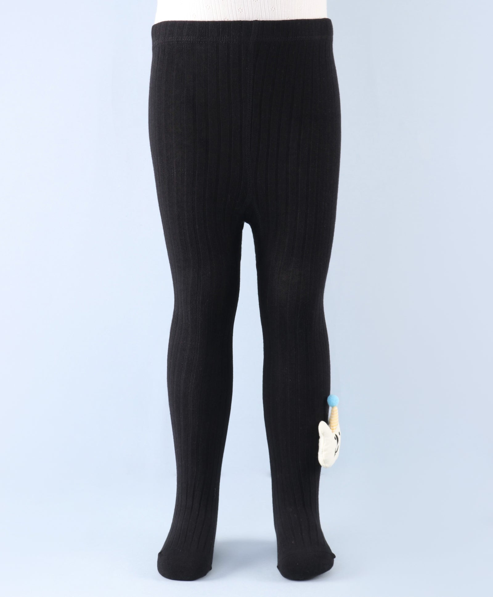 Joker Applique Footed Leggings - Black