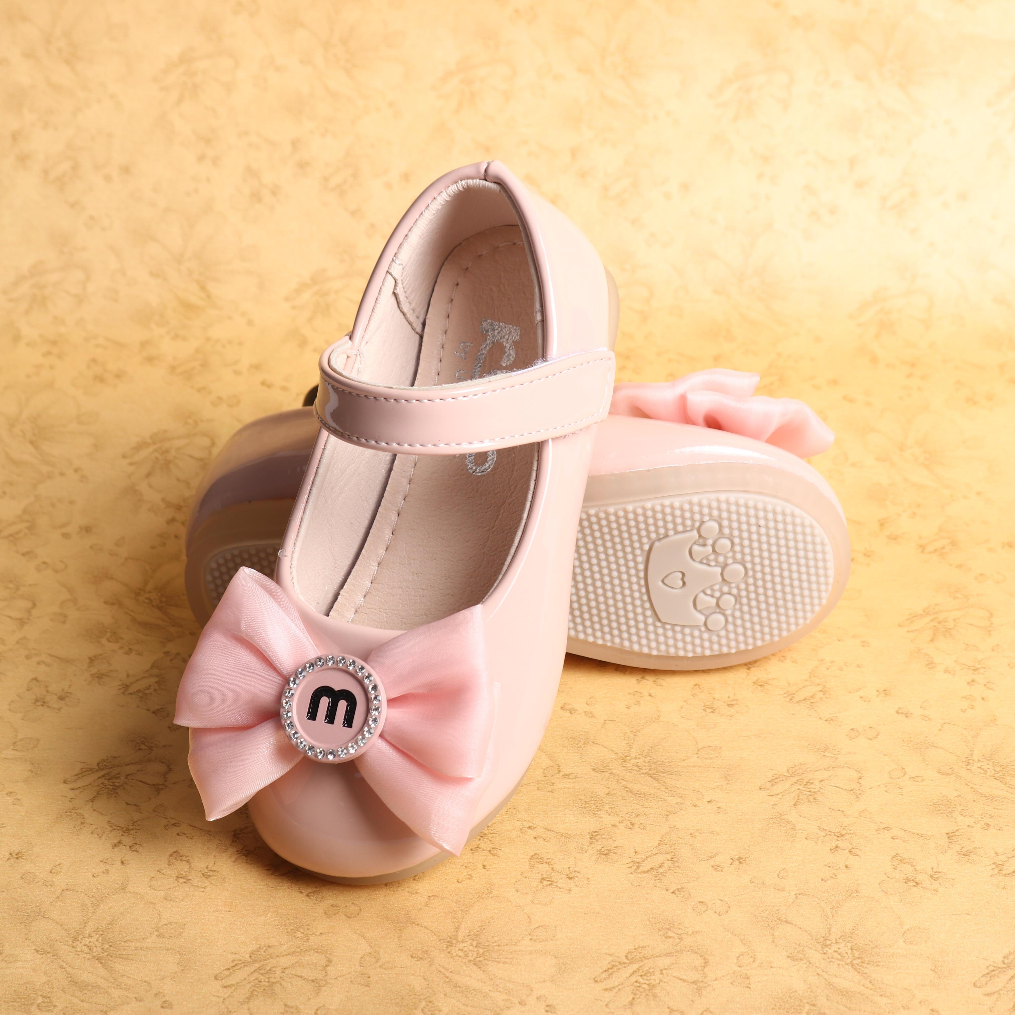 BEADED & BOW BELLIES - PINK