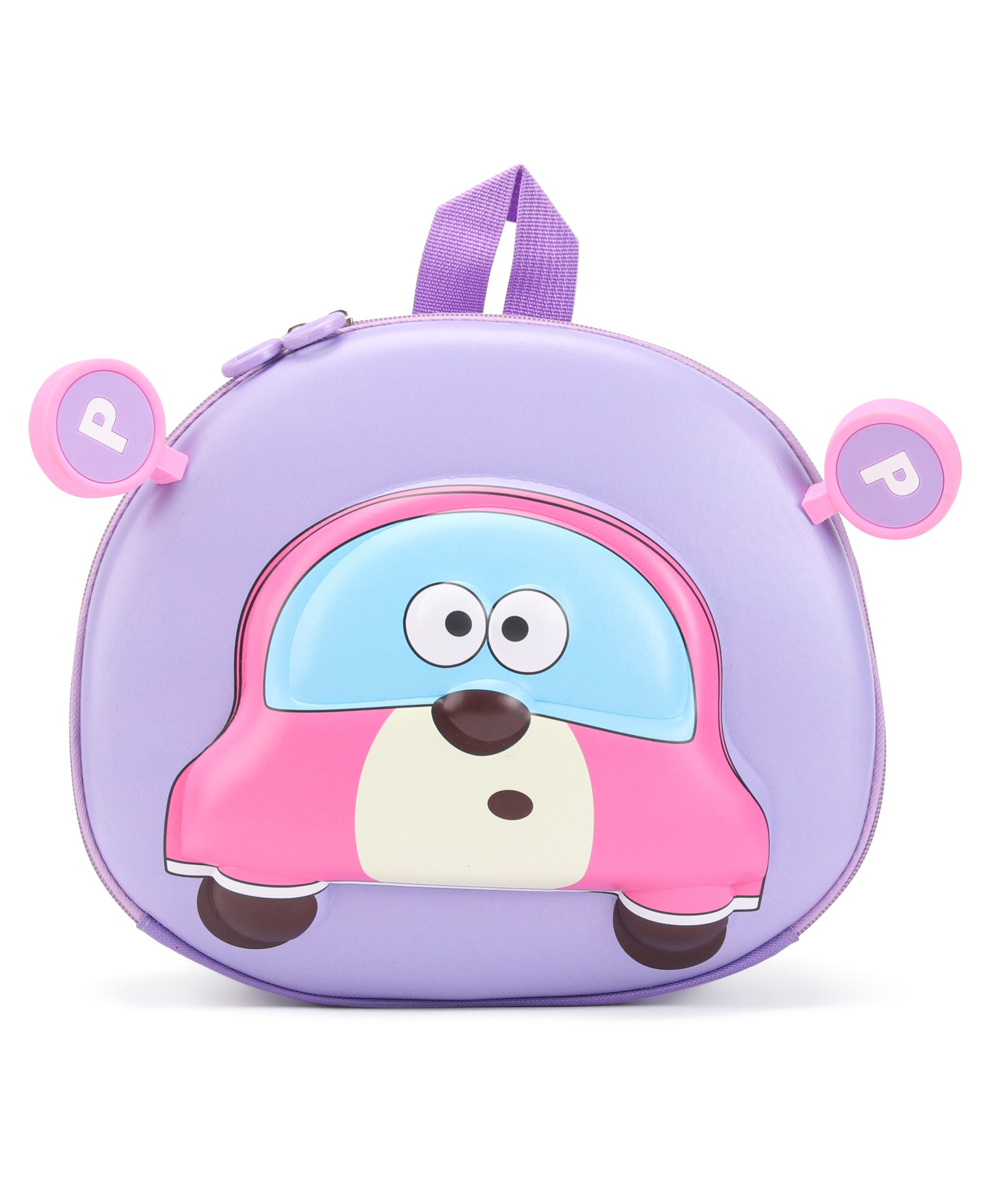 Car Design 3D Hard Case Backpack - Purple