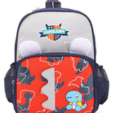 Dinosaur Pint Double Pocket Backpack - Red