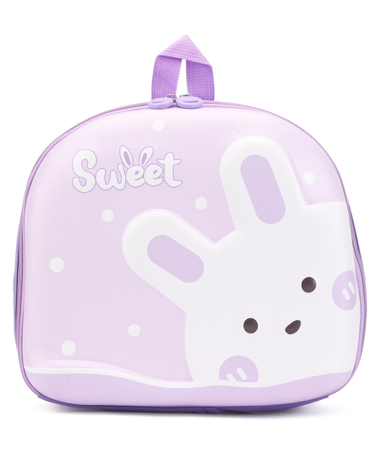 Rabbit Design 3D Hard Case Backpack - Purple