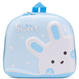 Rabbit Design 3D Hard Case Backpack - Blue