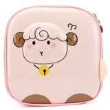 Sheep Design 3D Hard Case Backpack - Beige & Pink