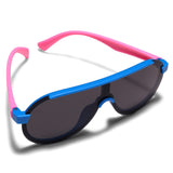 DUAL COLOR AVIATOR SHAPE SUNGLASSES