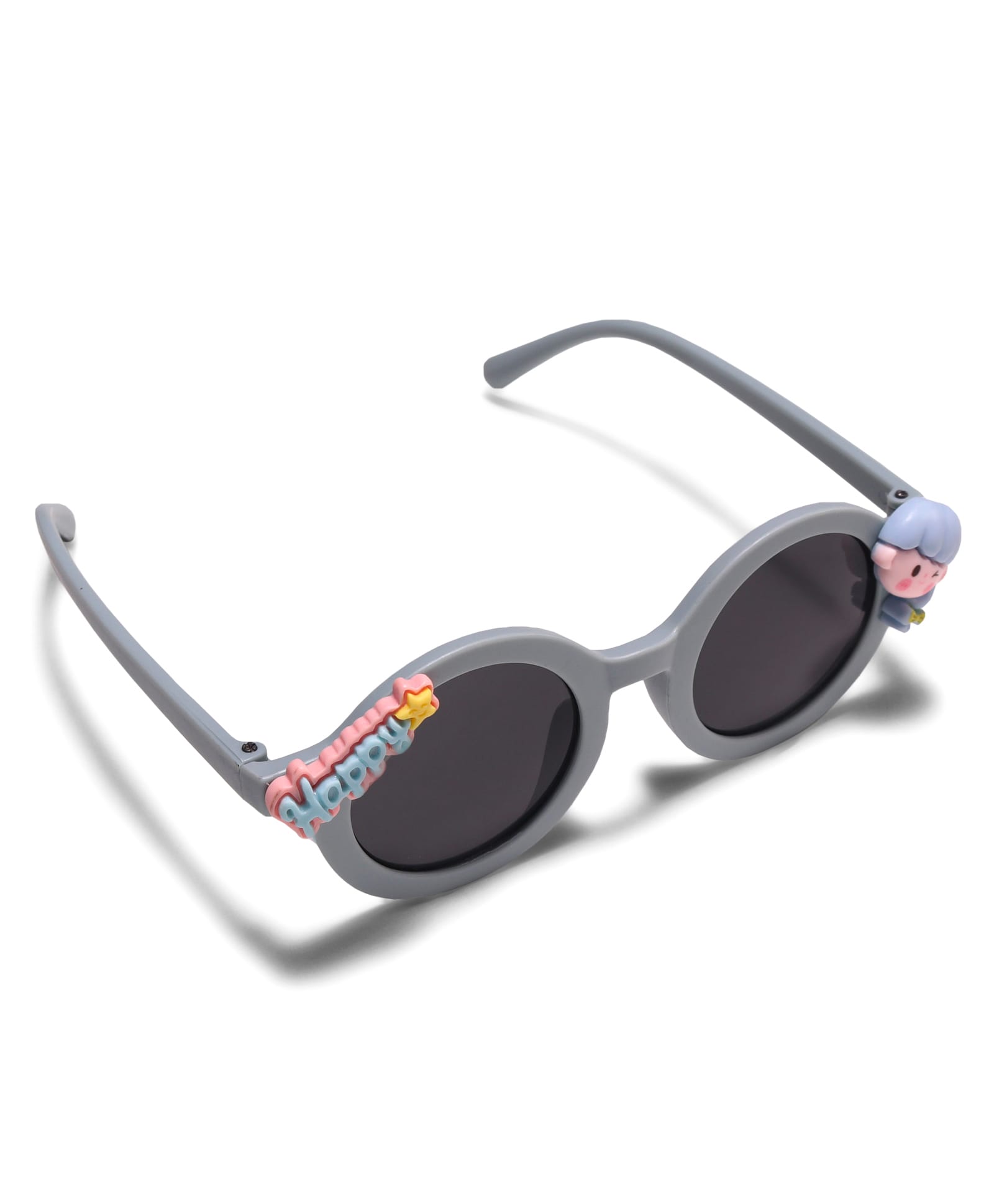 HAPPY GIRL APPLIQUE SUNGLASSES