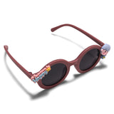 HAPPY GIRL APPLIQUE SUNGLASSES