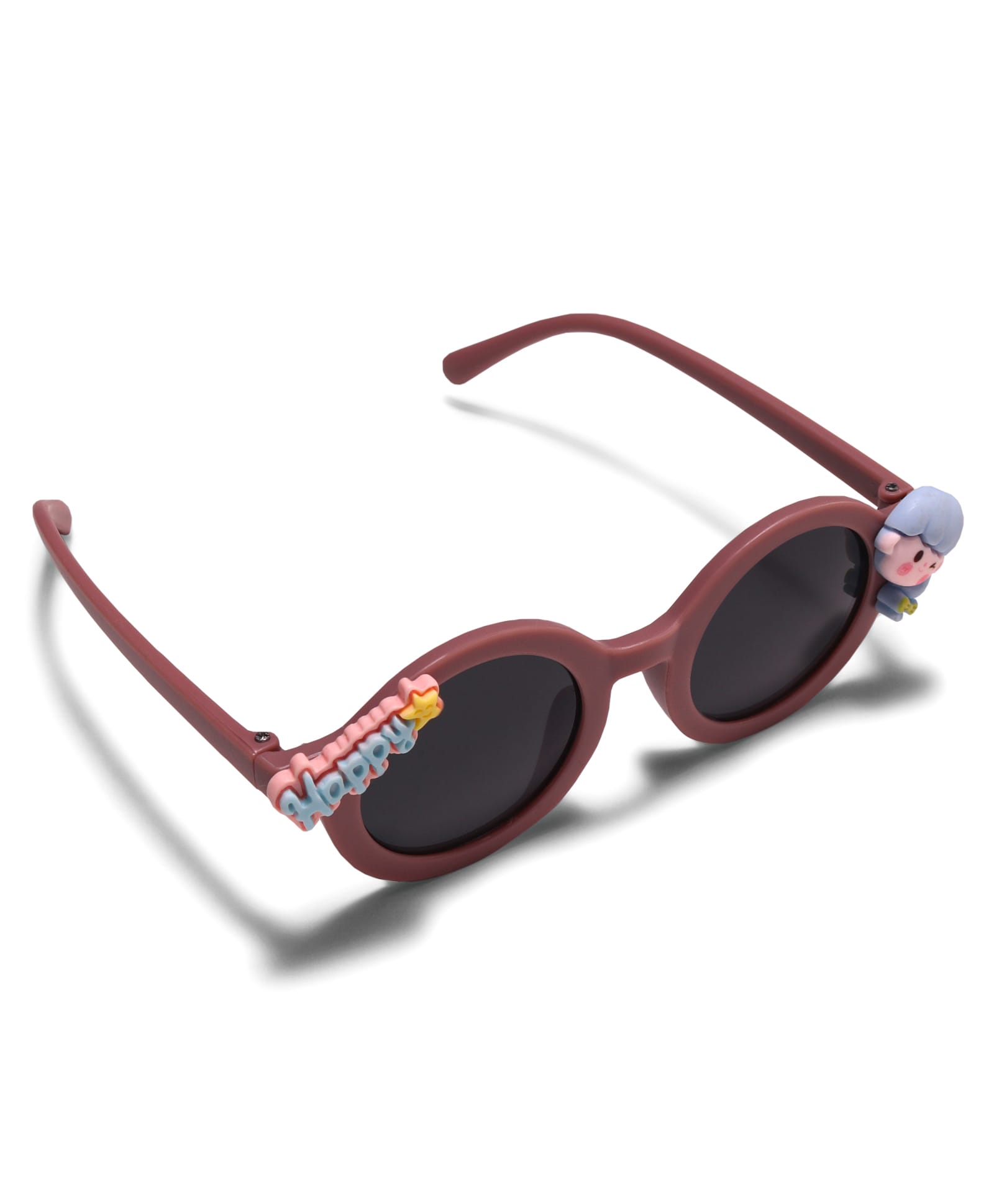 HAPPY GIRL APPLIQUE SUNGLASSES