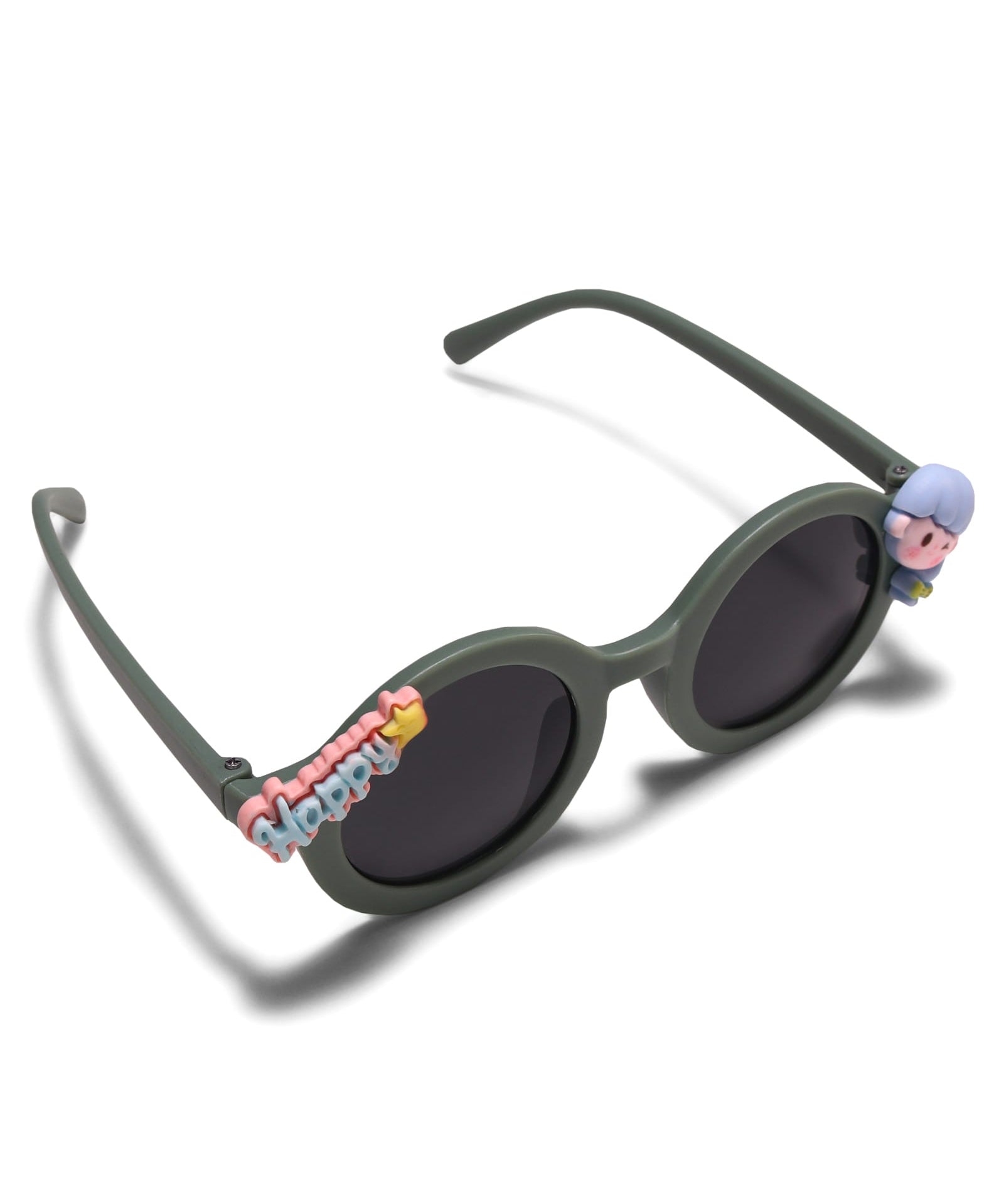 HAPPY GIRL APPLIQUE SUNGLASSES