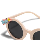 HAPPY GIRL APPLIQUE SUNGLASSES