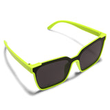 SQUARE SHAPE HALF FRAME SUNGLASSES
