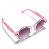 CARTOON APPLIQUE ROUND SUNGLASSES