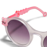 CARTOON APPLIQUE ROUND SUNGLASSES