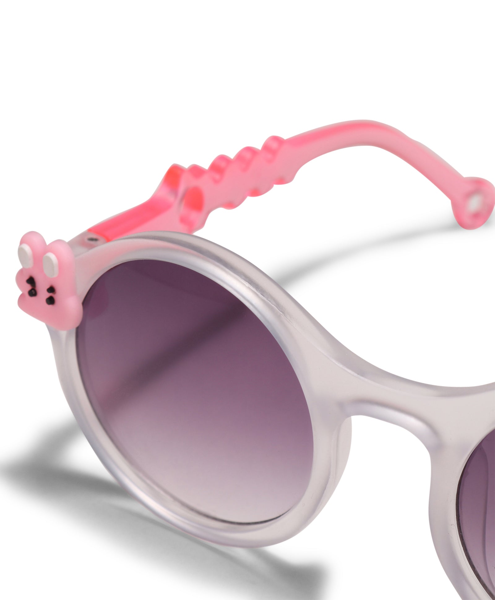 CARTOON APPLIQUE ROUND SUNGLASSES