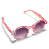 CARTOON APPLIQUE ROUND SUNGLASSES